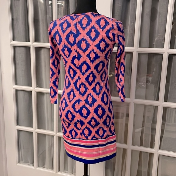 Lilly Pulitzer Womens Little Fish Engineered Beacon T Shirt Dress, Size XXS - Picture 3 of 6